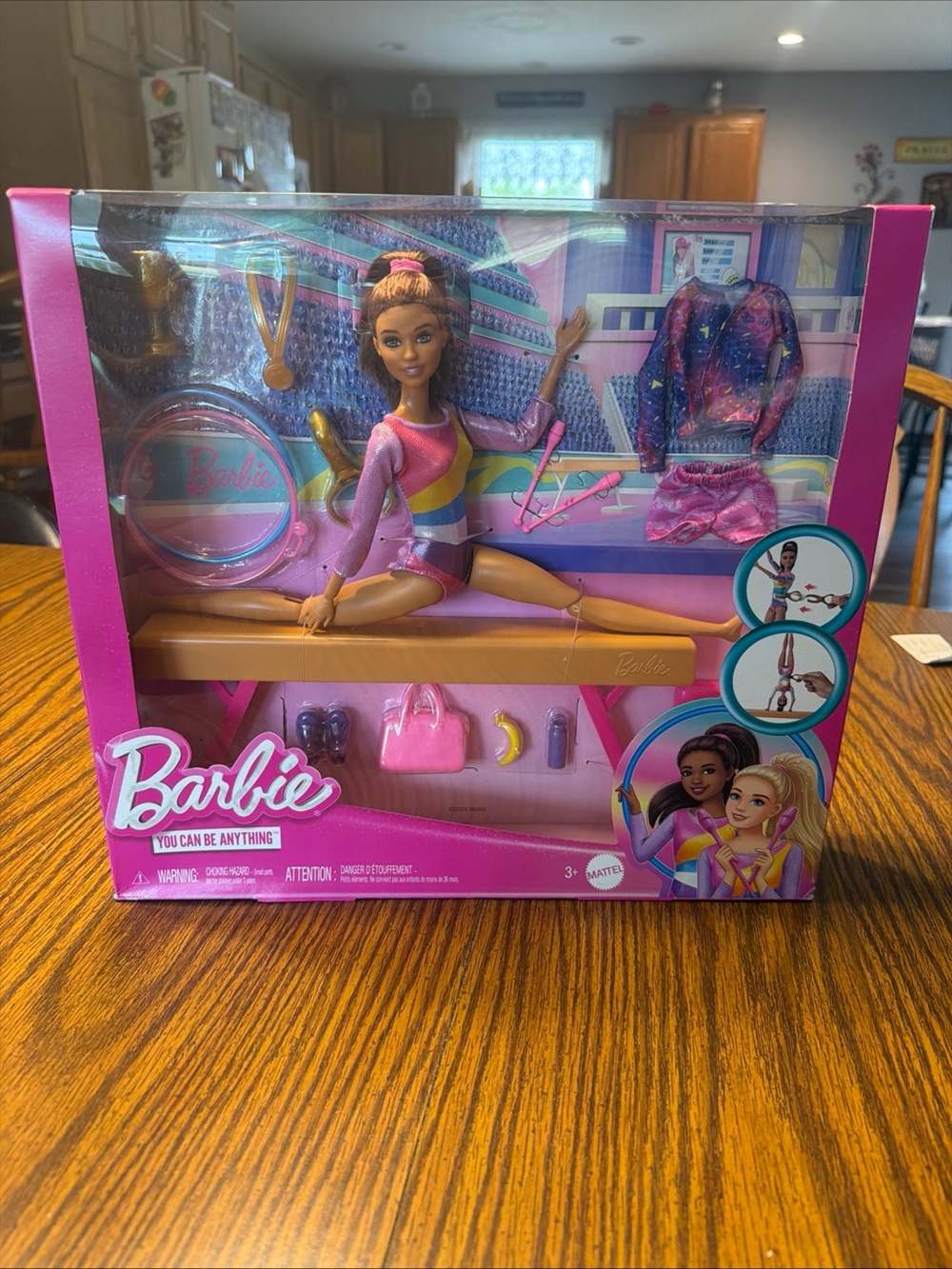 Barbie Gymnast Set - Pink, Purple & Gold Accents